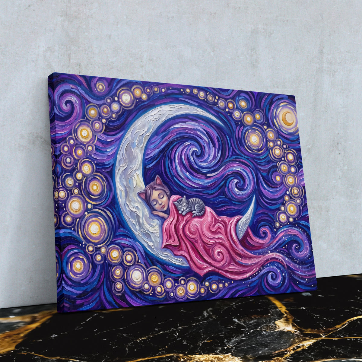 Little Sleeping Moon — Little Sleeping Moon Against Wall4x5 Reflect 11