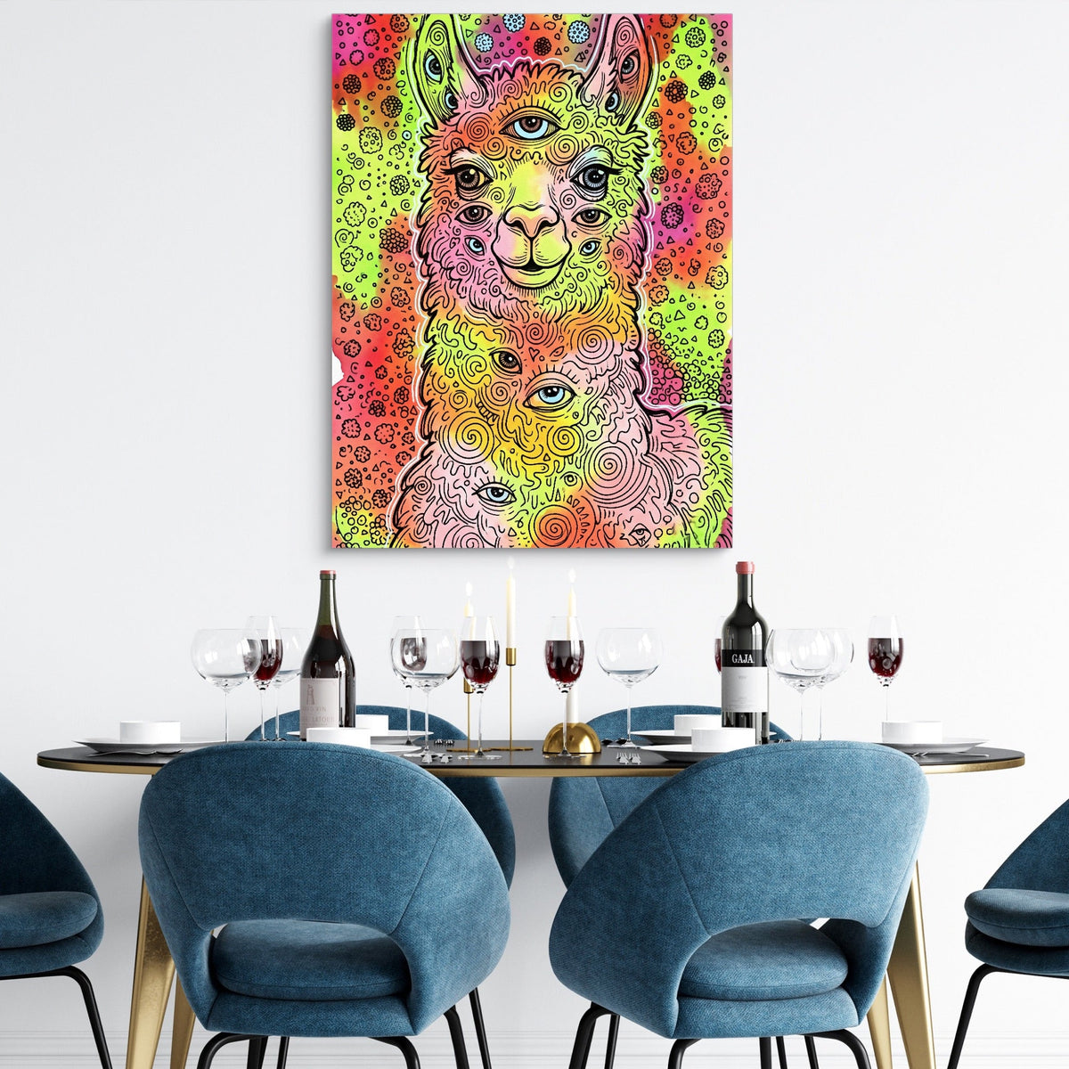 Llama Multivision - Luxury Wall Art