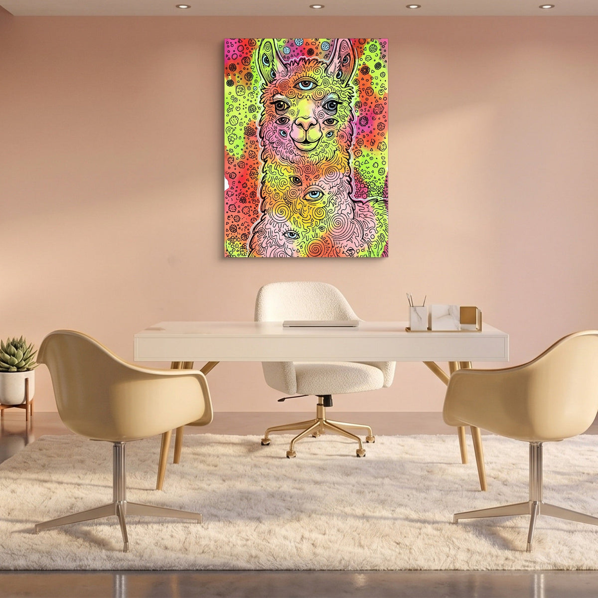Llama Multivision - Luxury Wall Art