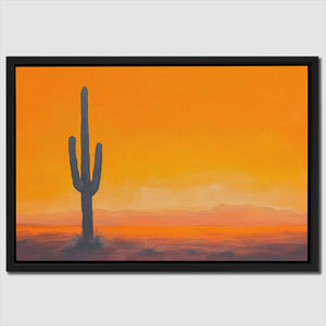 Lone Texas Cactus - Luxury Wall Art