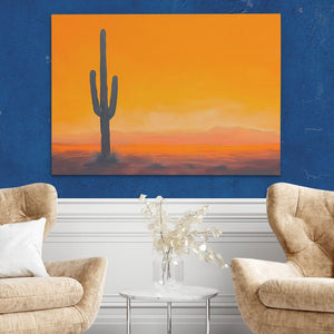 Lone Texas Cactus - Luxury Wall Art