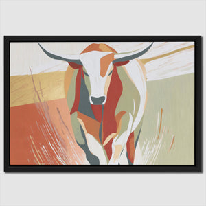 Longhorn Desert Crossing - Luxury Wall Art