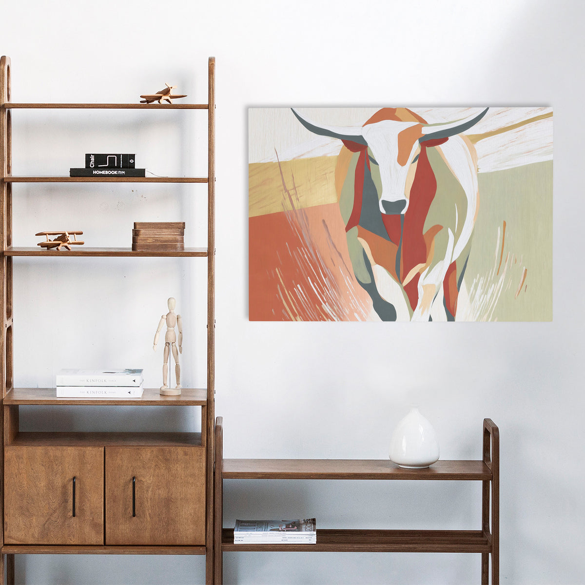 Longhorn Desert Crossing - Luxury Wall Art