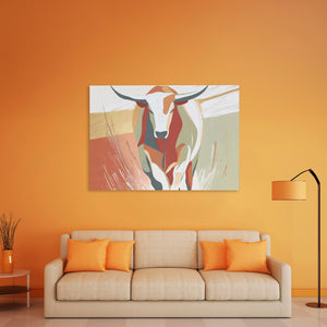 Longhorn Desert Crossing - Luxury Wall Art