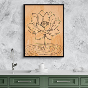 Lotus Golden Ripples — lotus golden ripples sq kitchen granite purple 1port framed black
