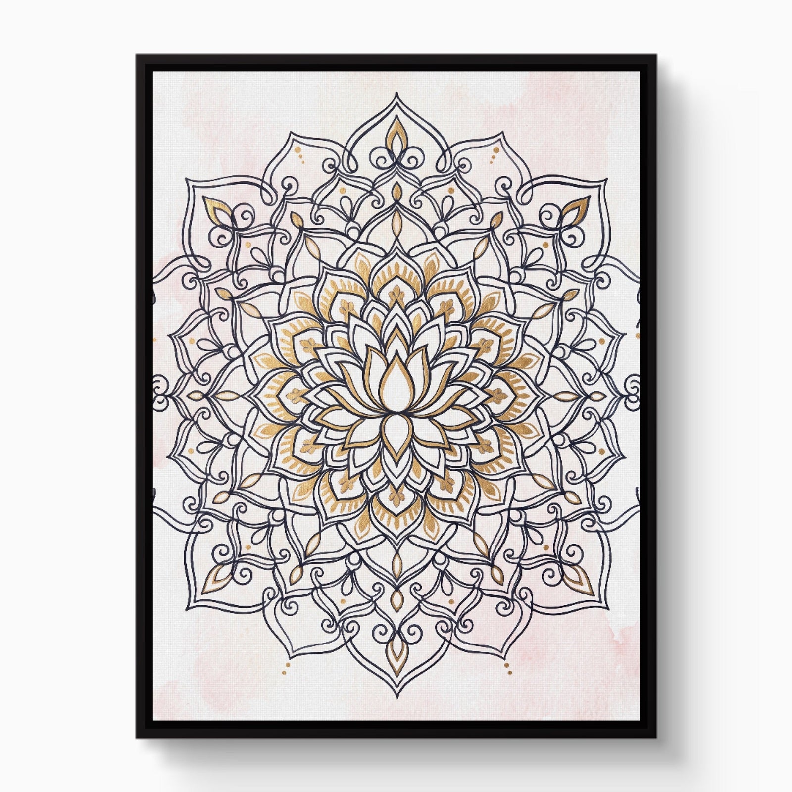 Lotus Mandala Blush - Luxury Wall Art
