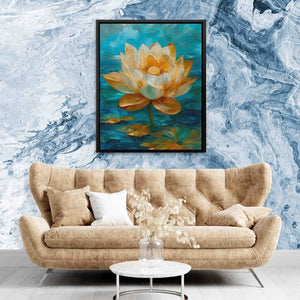 Lotus on the Lake - Luxury Wall Art