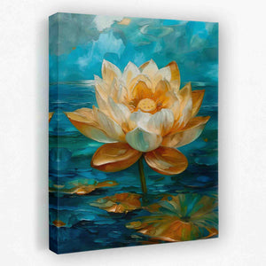 Lotus on the Lake - Luxury Wall Art