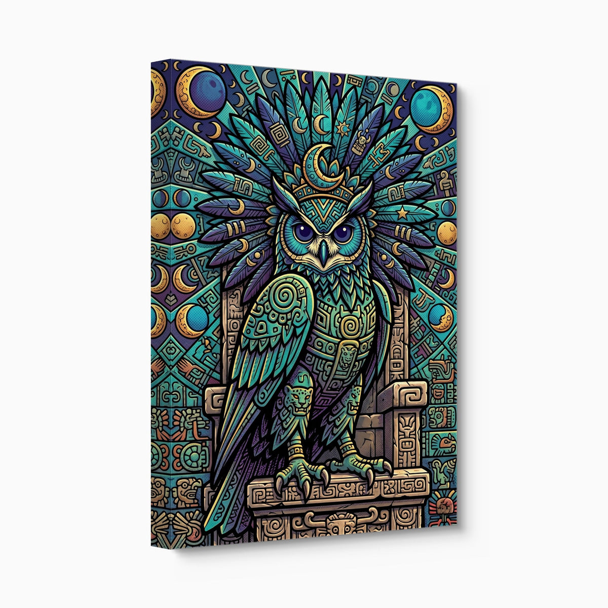 Lunar Guardian Owl - Luxury Wall Art