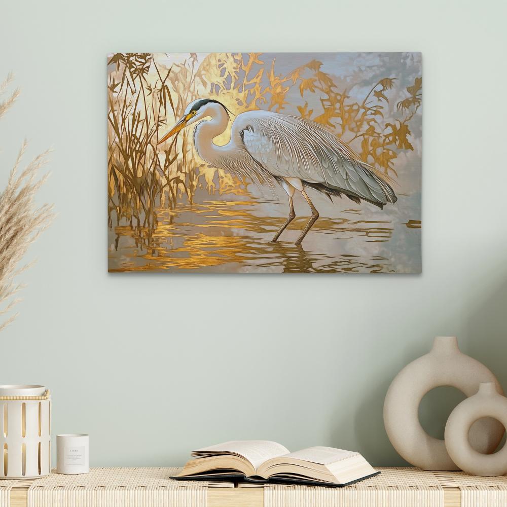 Luxurious Heron - Luxury Wall Art