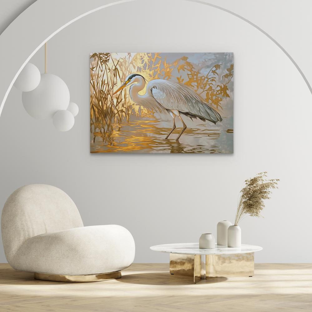 Luxurious Heron - Luxury Wall Art