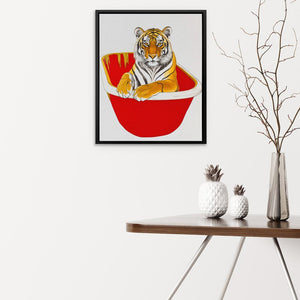 Luxury Tiger Bath - Luxury Wall Art