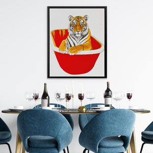 Luxury Tiger Bath - Luxury Wall Art