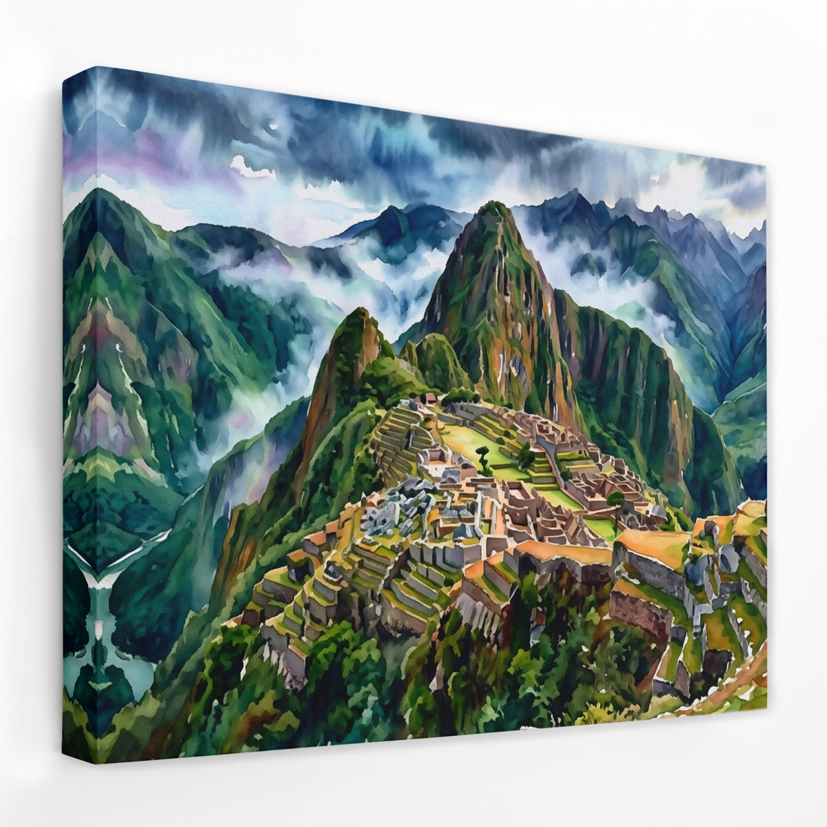 Machu Picchu Mist — Machu Picchu Mist Landscape   Side View   Mirror Wrap 135
