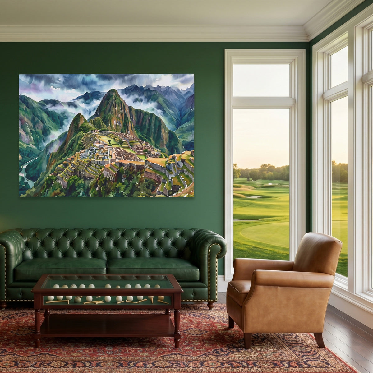 Machu Picchu Mist — Machu Picchu Mist Green Golf House Land 71