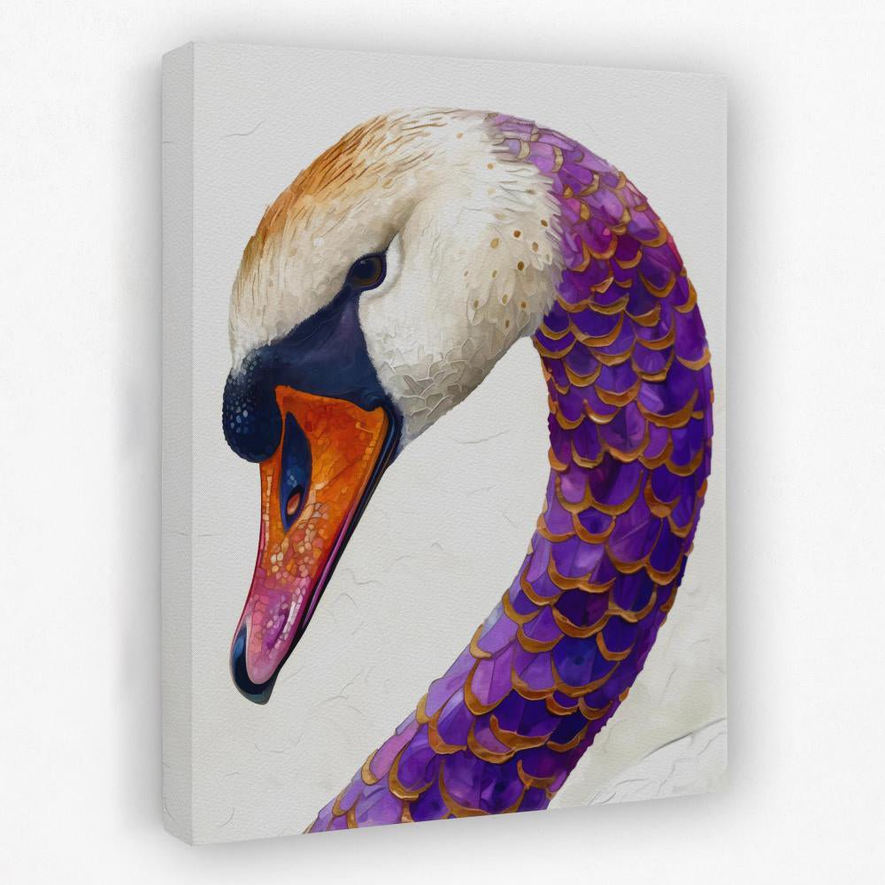 Magenta Swan - Luxury Wall Art