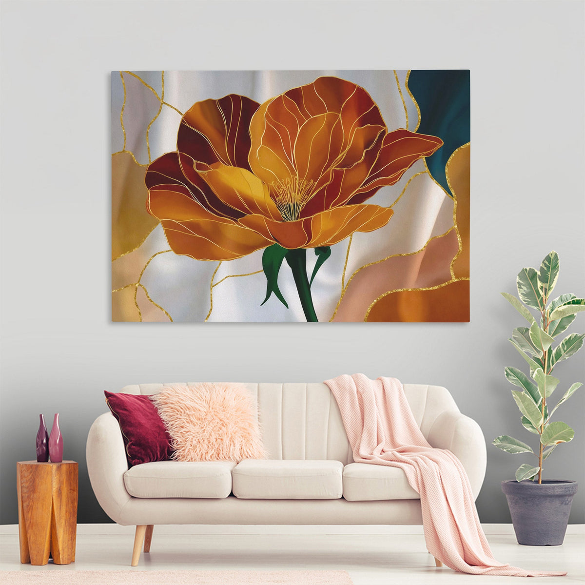 Magnolias Golden Glow - Luxury Wall Art