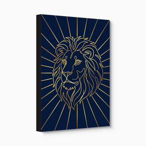Majestic Lion Glimmer — majestic lion glimmer angled flush print