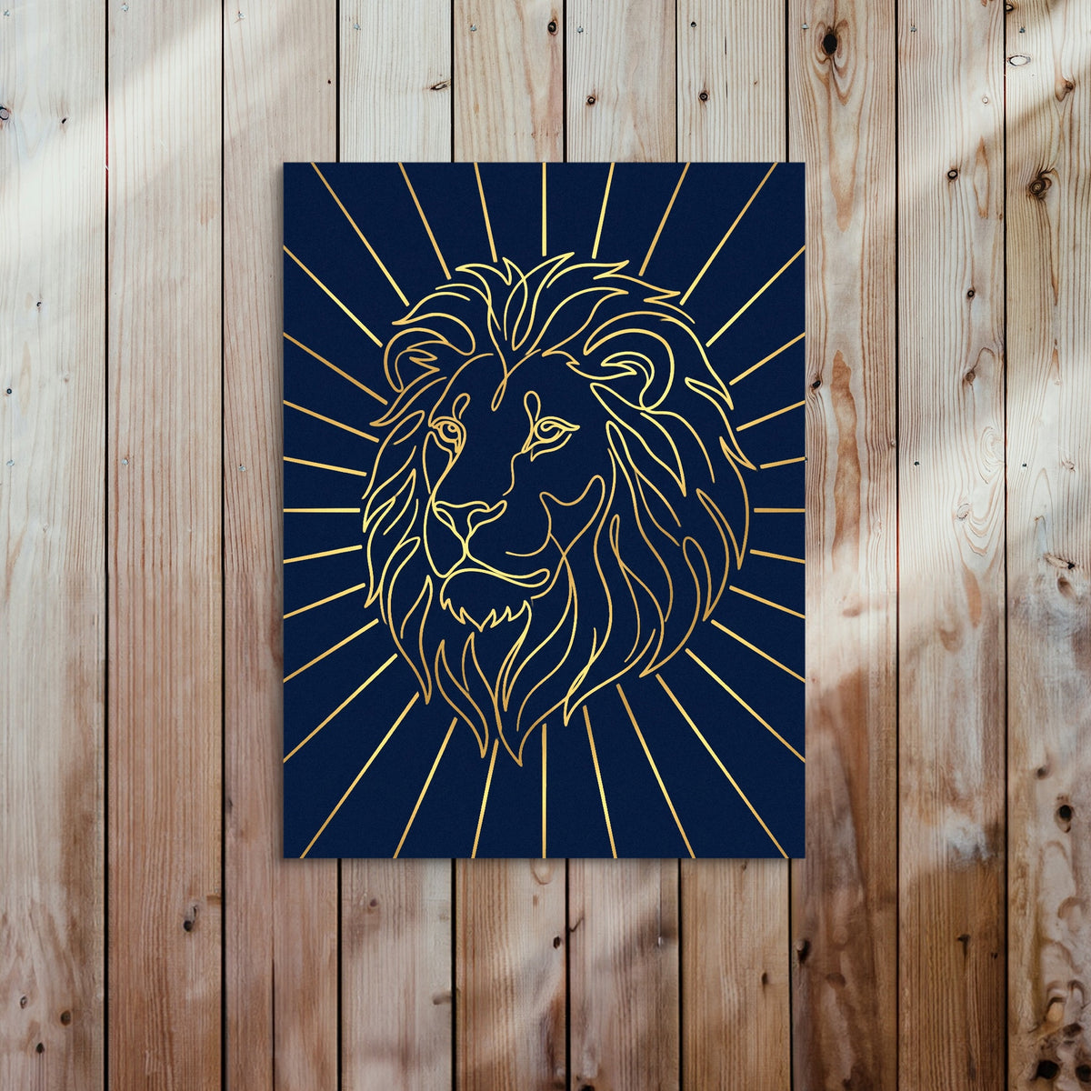 Majestic Lion Glimmer — majestic lion glimmer sq bed 2 wood panel 1port flush print