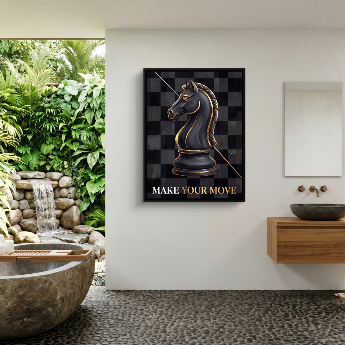 Make Your Move — make your move sq outdoor bathroom 1port framed black