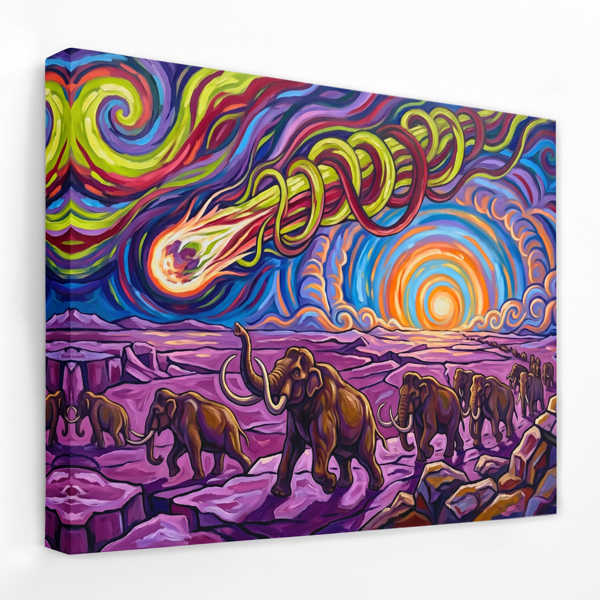 Mammoth Cosmic Exodus — Mammoth Cosmic Exodus Landscape   Side View   Mirror Wrap 203