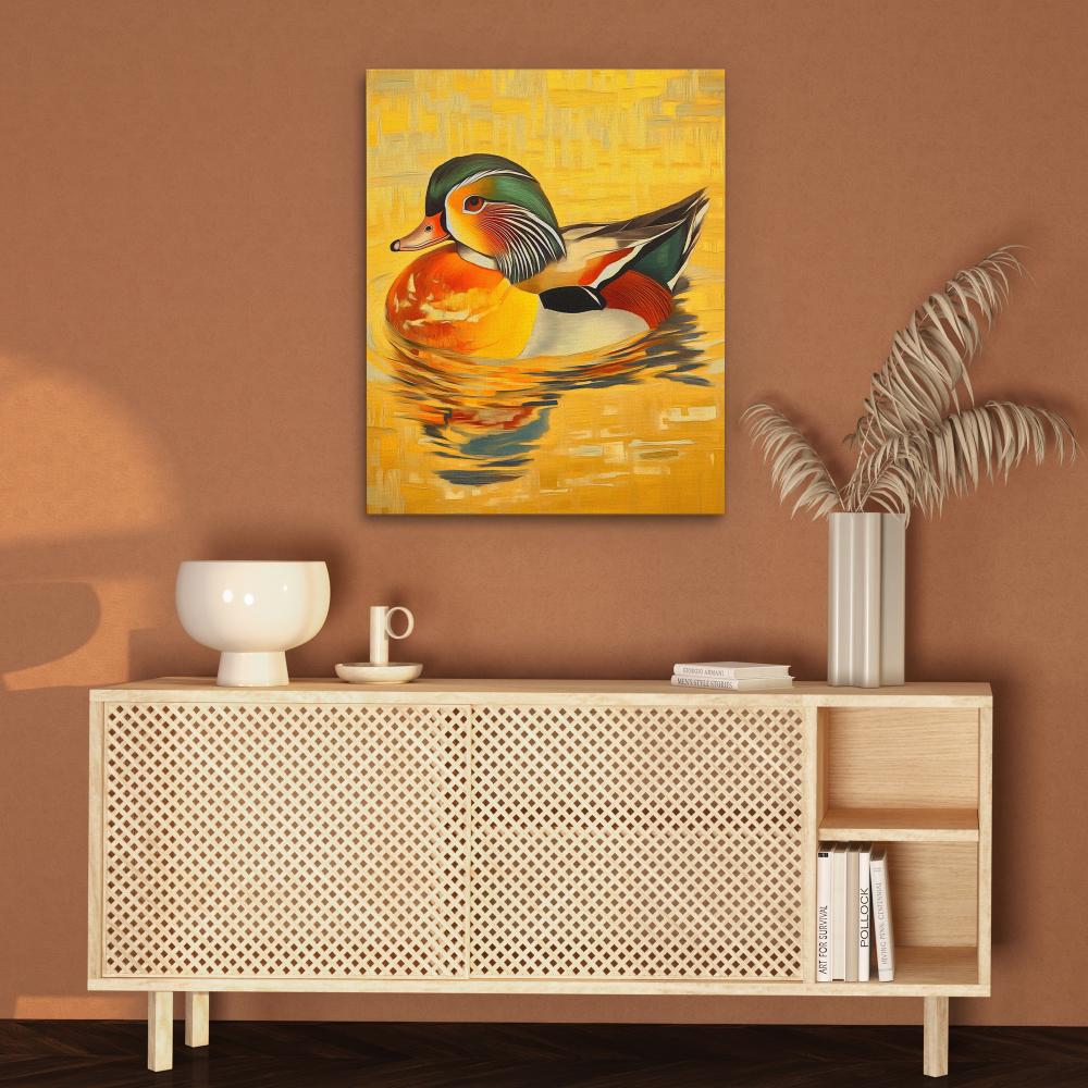Mandarin Duck Glow - Luxury Wall Art