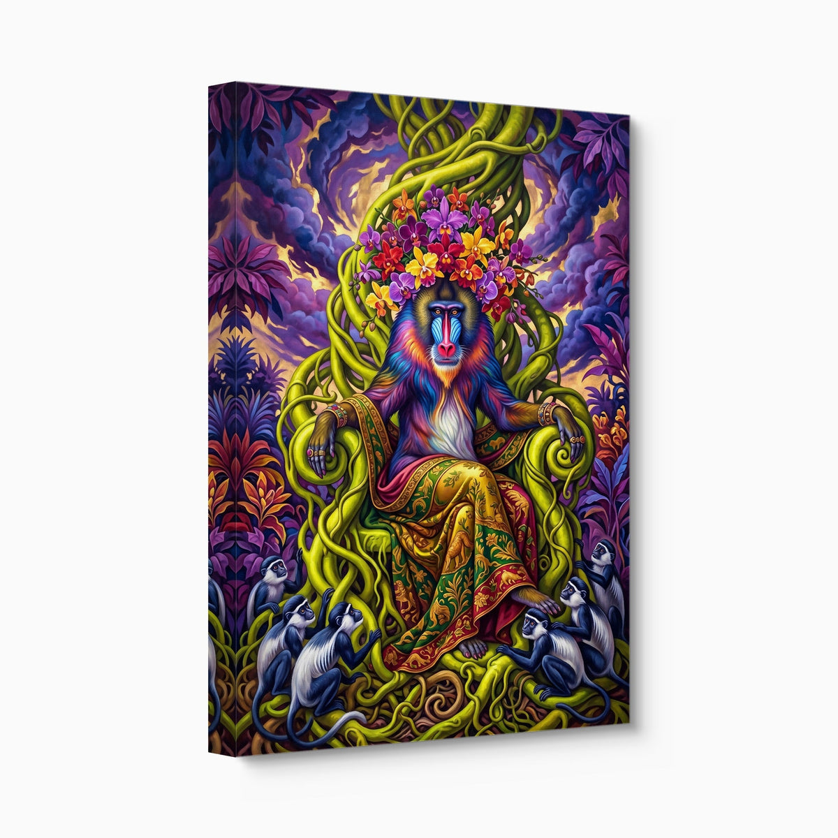 Mandrill Throne - Luxury Wall Art