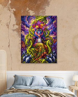 Mandrill Throne - Luxury Wall Art