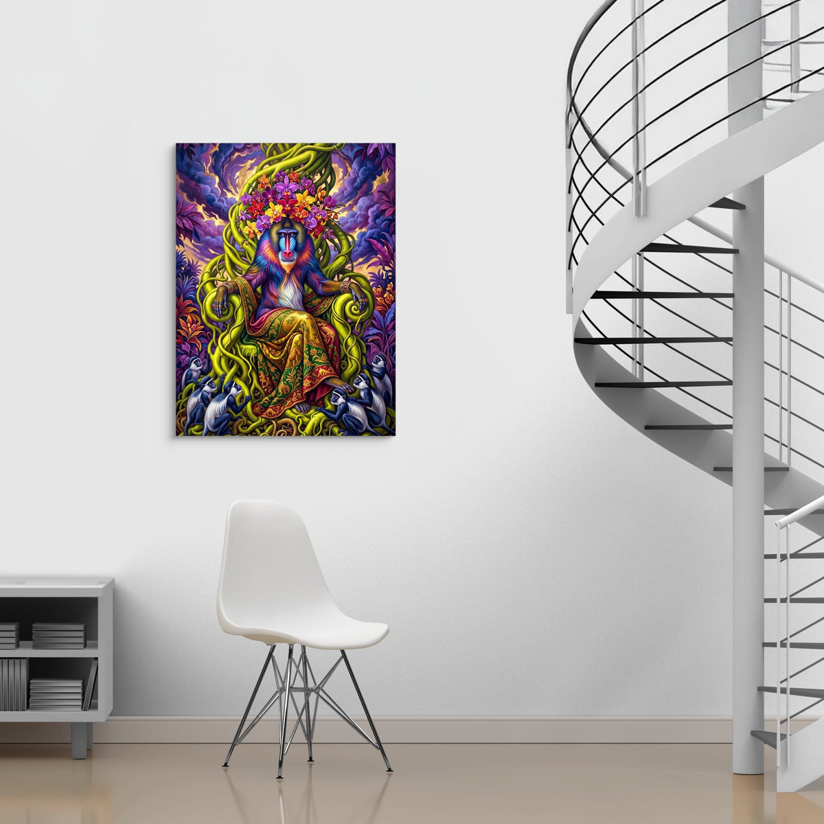 Mandrill Throne - Luxury Wall Art