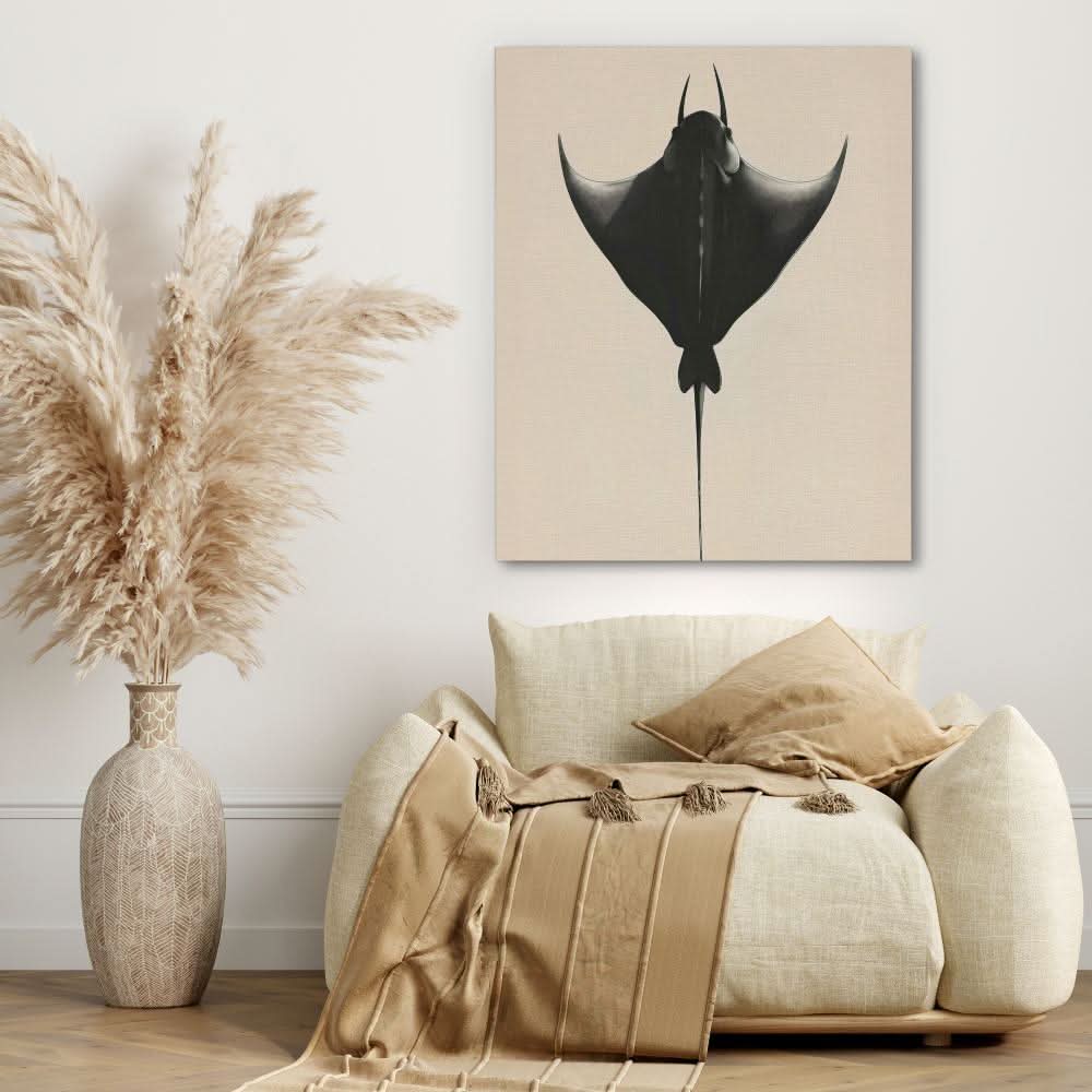 Manta Ray - Animals Art for Bedroom