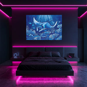 Manta Ray Descent — Manta Ray Descent Pink Neon Room Land 246