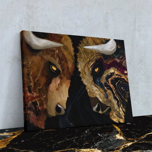 Marble Bison - Luxury Wall Art