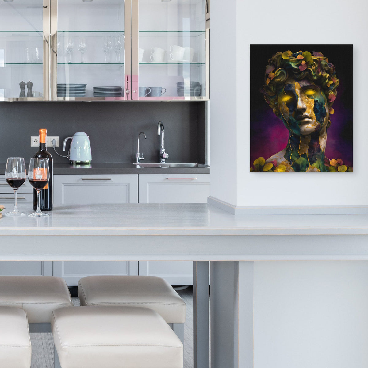 Marble Dreams Bloom - Luxury Wall Art