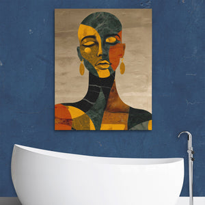 Marble Portrait Meditation - Luxury Wall Art