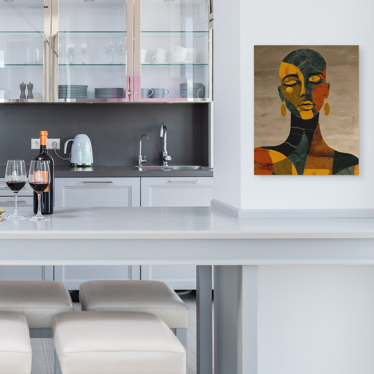 Marble Portrait Meditation - Luxury Wall Art