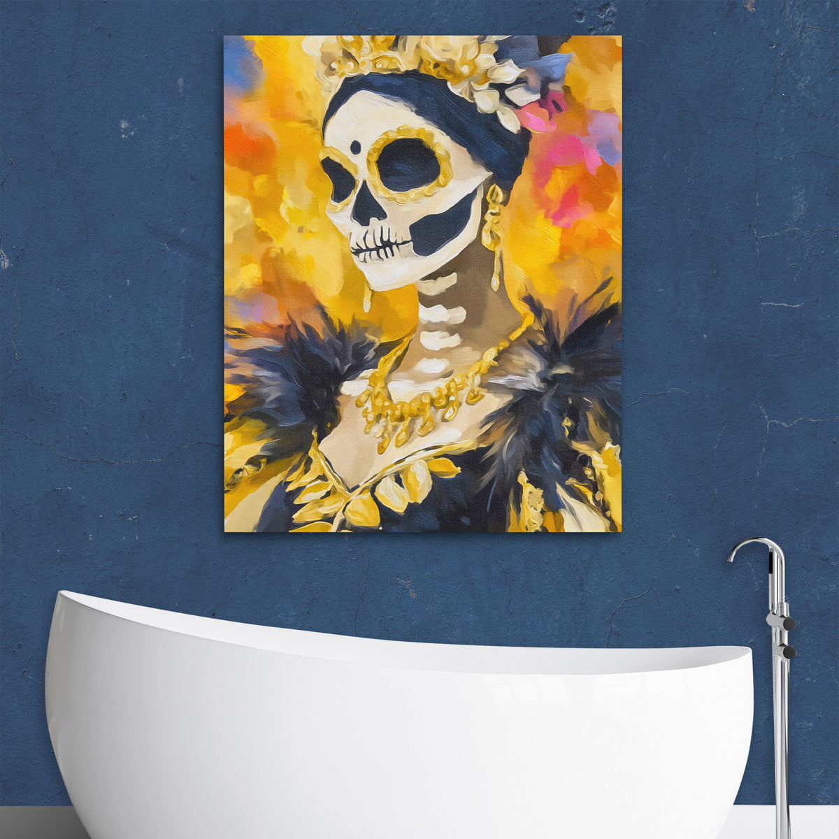 Marigold Skull Crown