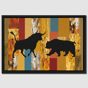 Market Forces Clash - Luxury Wall Art