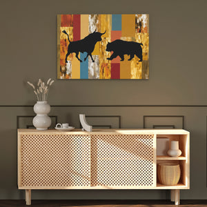 Market Forces Clash - Luxury Wall Art