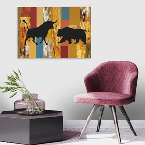 Market Forces Clash - Luxury Wall Art