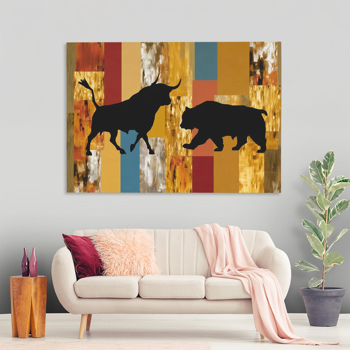 Market Forces Clash - Luxury Wall Art
