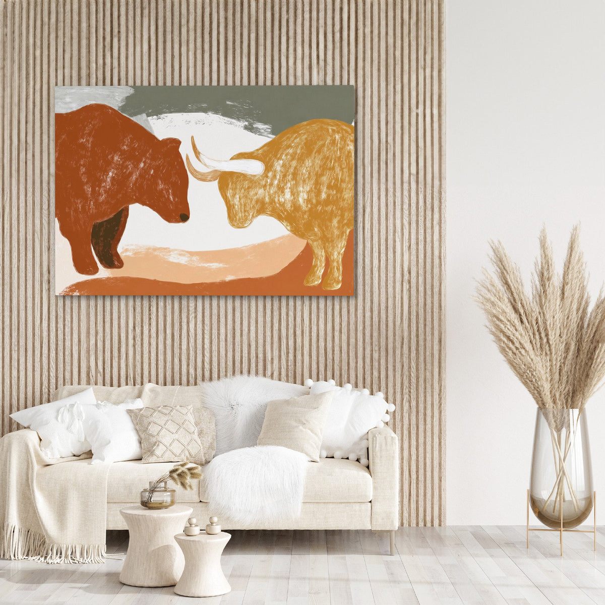 Market Forces Collide - Luxury Wall Art
