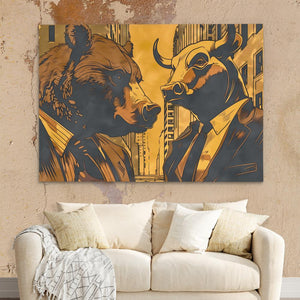 Market Rivalry - Luxury Wall Art