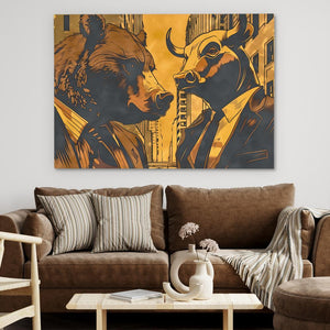 Market Rivalry - Luxury Wall Art