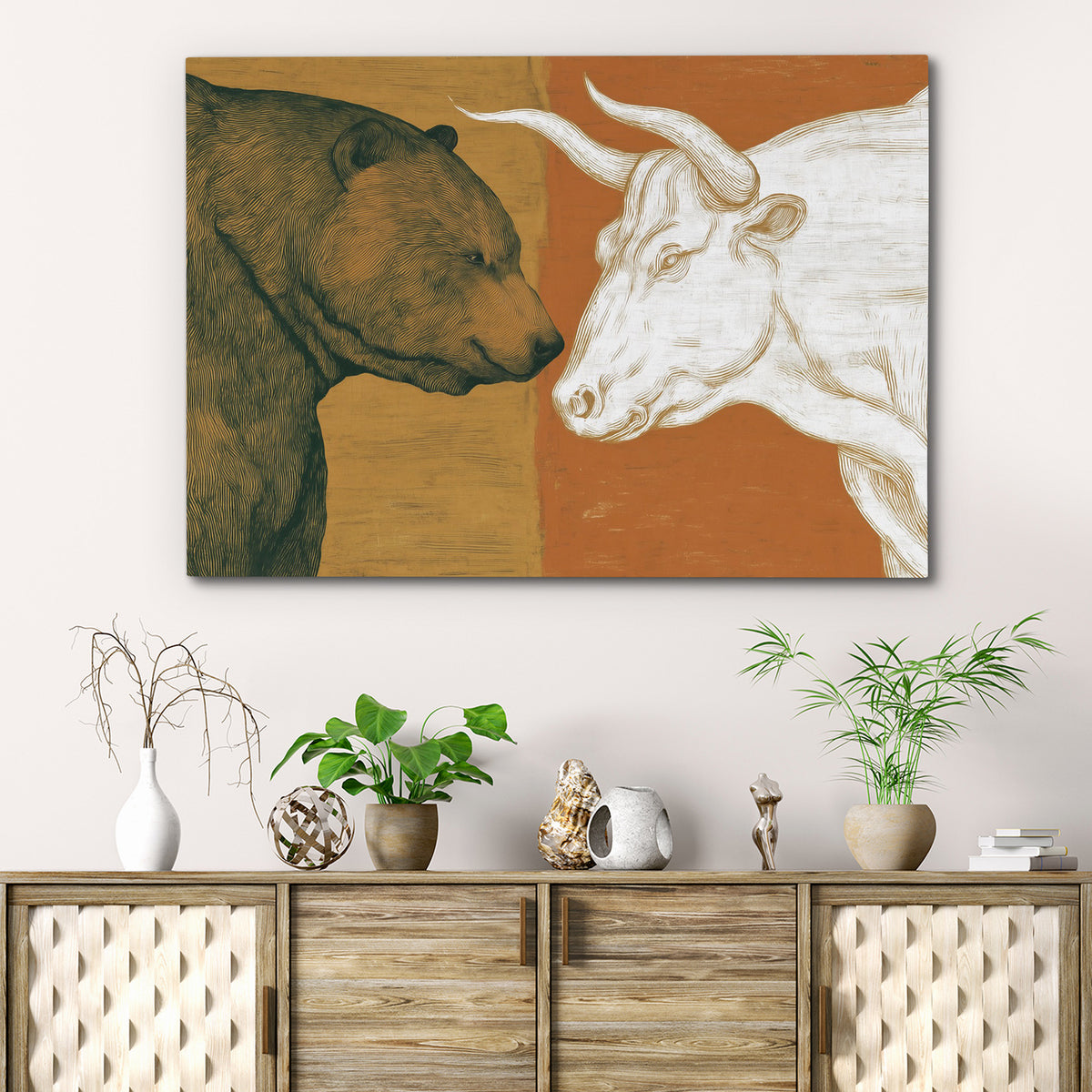 Market Tension Unleashed - Luxury Wall Art