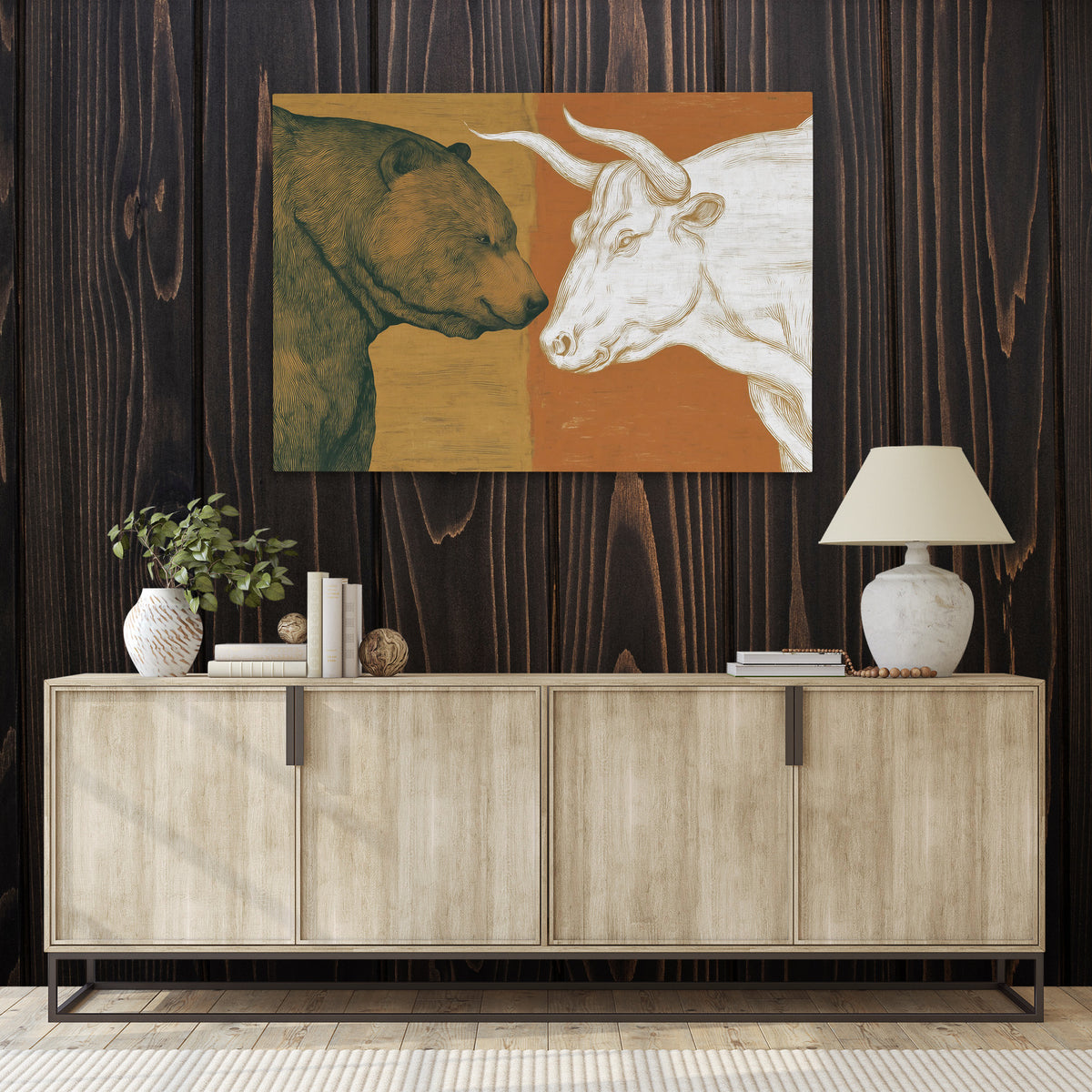 Market Tension Unleashed - Luxury Wall Art