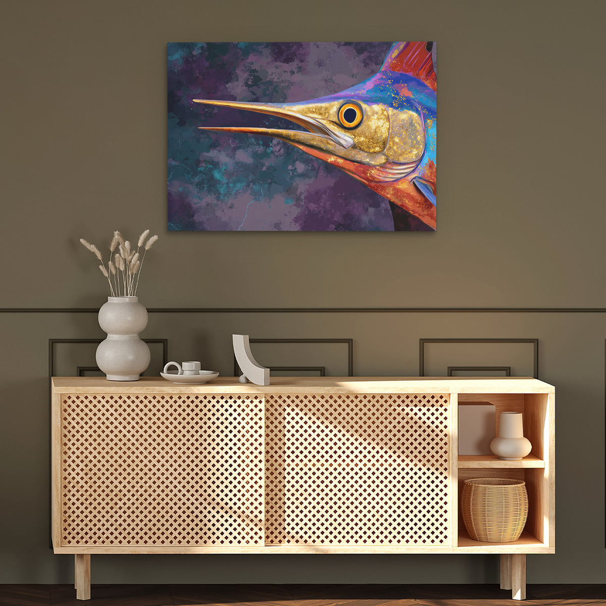 Marlin's Electric Storm - Luxury Wall Art