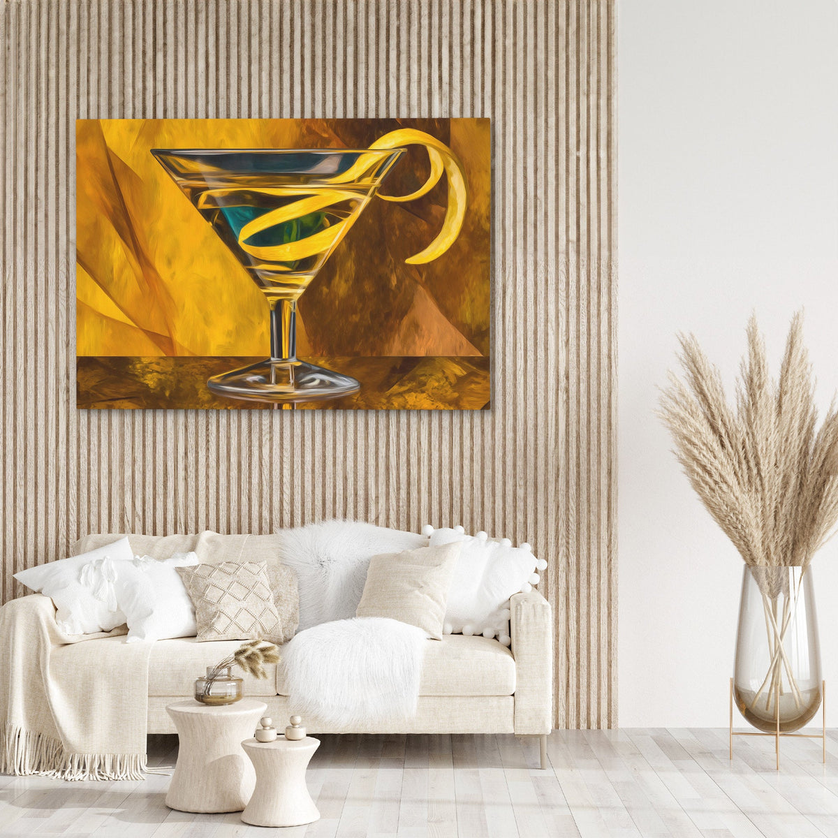 Martinis Golden Twist - Luxury Wall Art