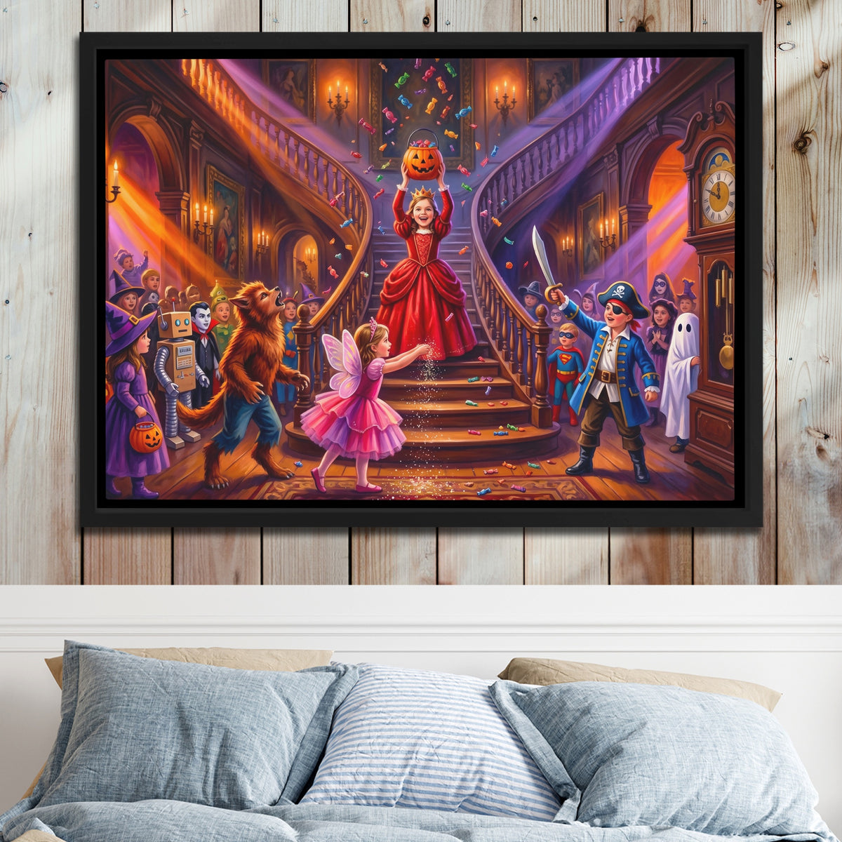 Masquerade Ball Celebration — Masquerade Ball Celebration Bed 2 Wood Panel 59