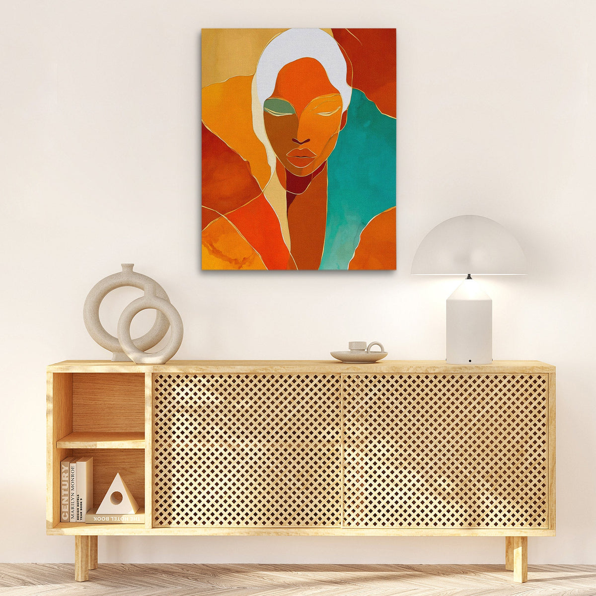 Meditation's Golden Flow - Luxury Wall Art