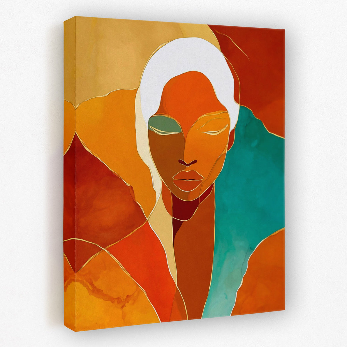 Meditation's Golden Flow - Luxury Wall Art